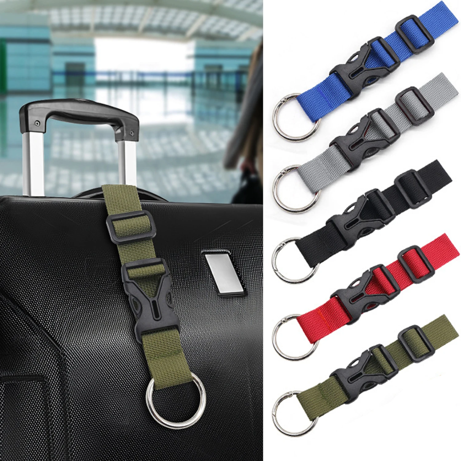 

Черный прочный нейлоновый ремень для груза с завязкой для багажа, ремешок для ресниц с пряжкой для камеры, наборы для путешествий, инструмент для кемпинга на открытом воздухе