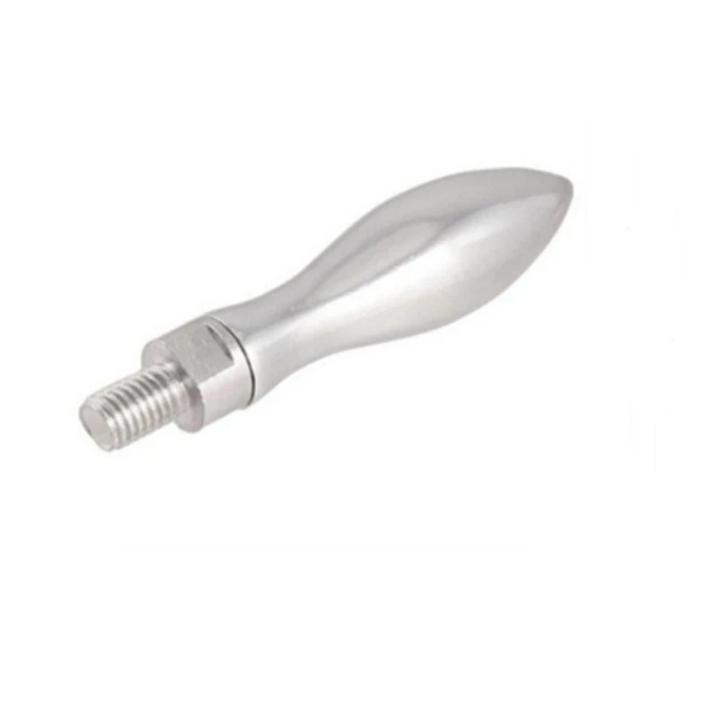 1pcs 새로운 고품질 솔리드 메탈 머신 핸드휠 M6 M8 M10 M12 스레드 회전 핸들 그립 실버