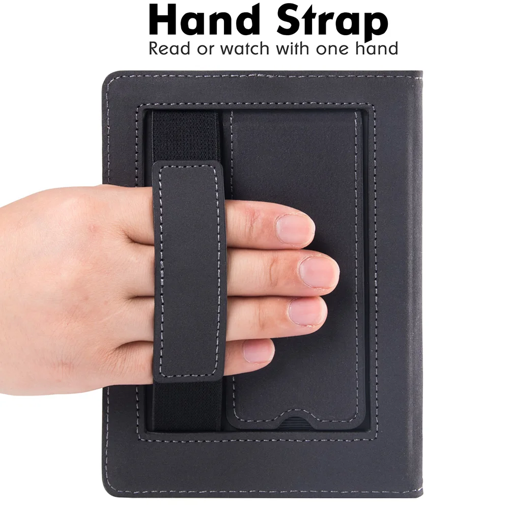 estojo para onyx boox poke ereader capa protetora de couro pu premium com alça de mão auto