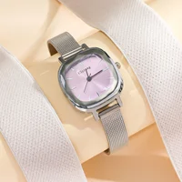 Fashion Women Small Dial Quartz Mesh Strap Watch 3