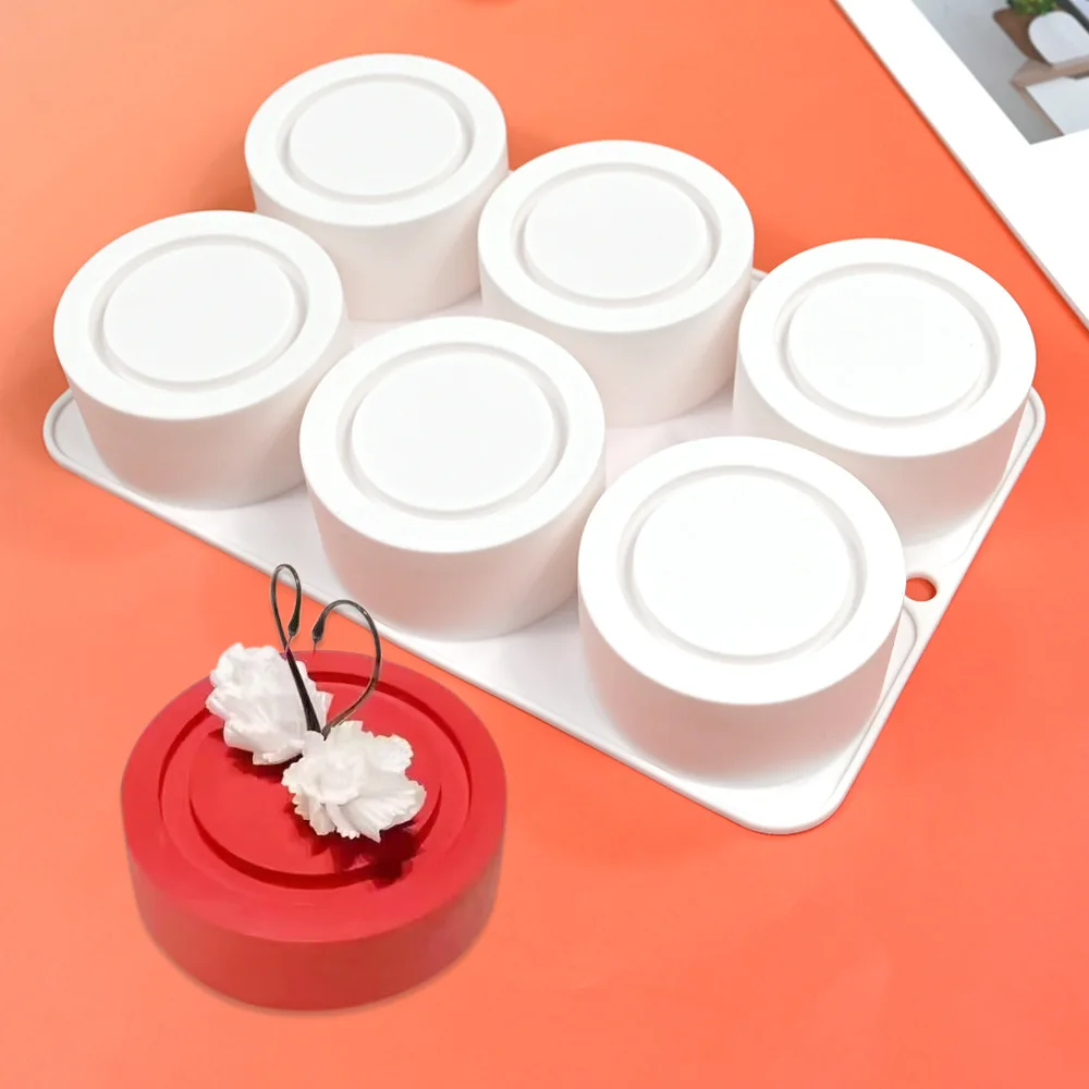 Circle in Center Cylindrical Cake Mold DIY Chocolate Mousse Truffle Baking Pan Cake Decorating Jelly Pudding Round Bakeware Tool