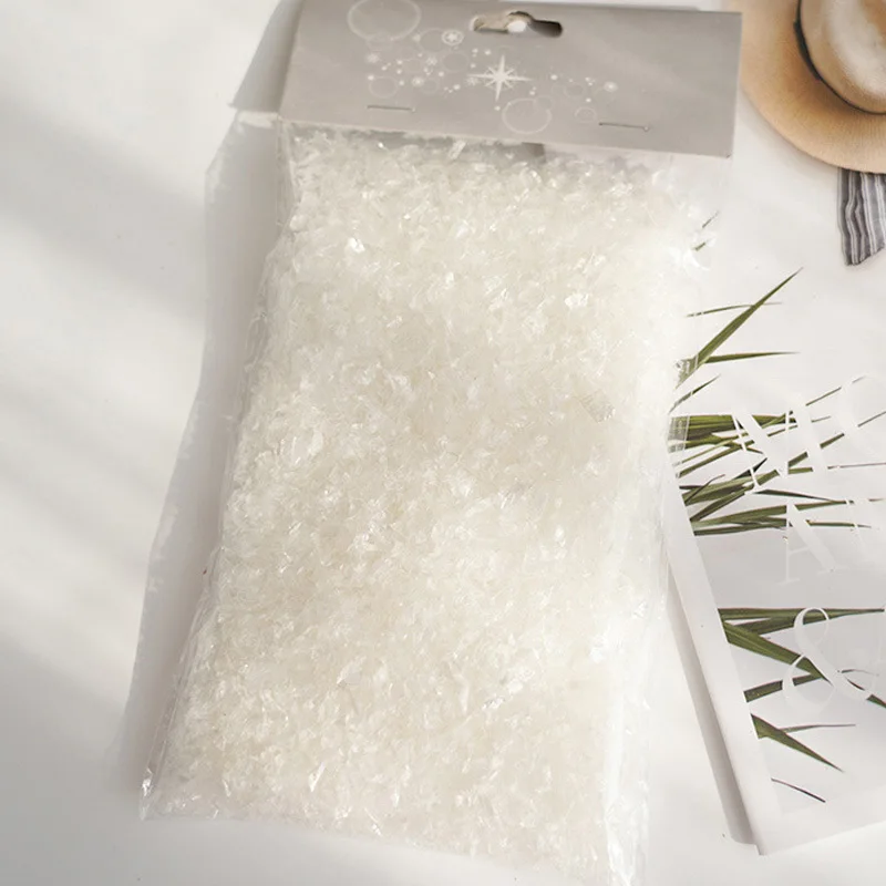 1 Piece Artificial Snow Simulation Snow Powder Fragments For Winter Holidays, Parties, Weddings, And Christmas Decorations