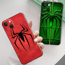 

2022 Anti Drop Spider Pattern Phone Case For iPhone 11 12 13 Pro Max Mini X XR 7 8 Plus SE Silicone Full Lens Protection Cover