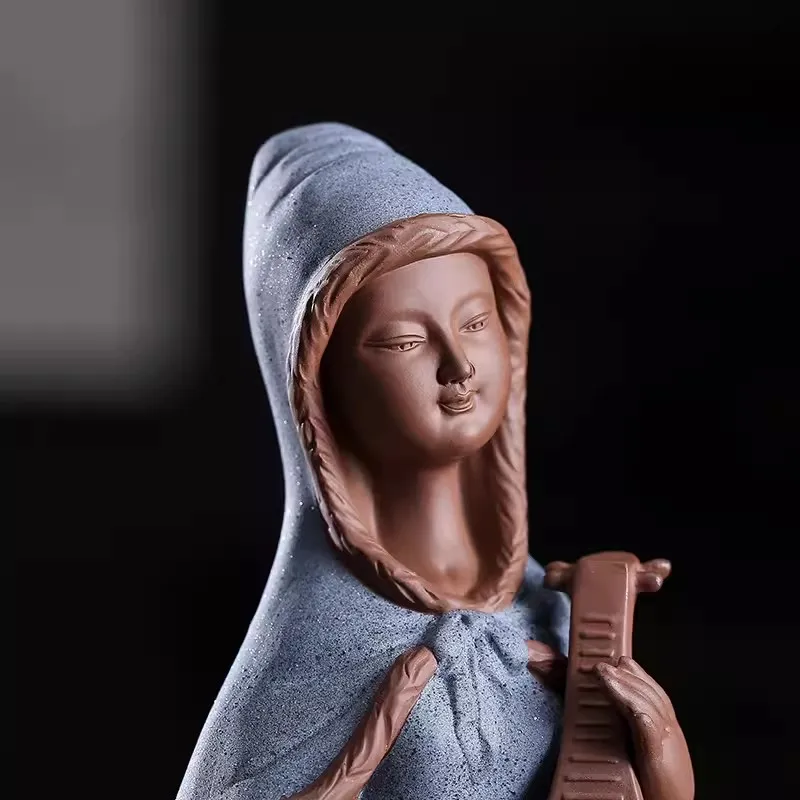 Creative Classical Chinese Style Four Beauties Figure Decoration, Zen Ceramic Boutique Maiden Home Decoration