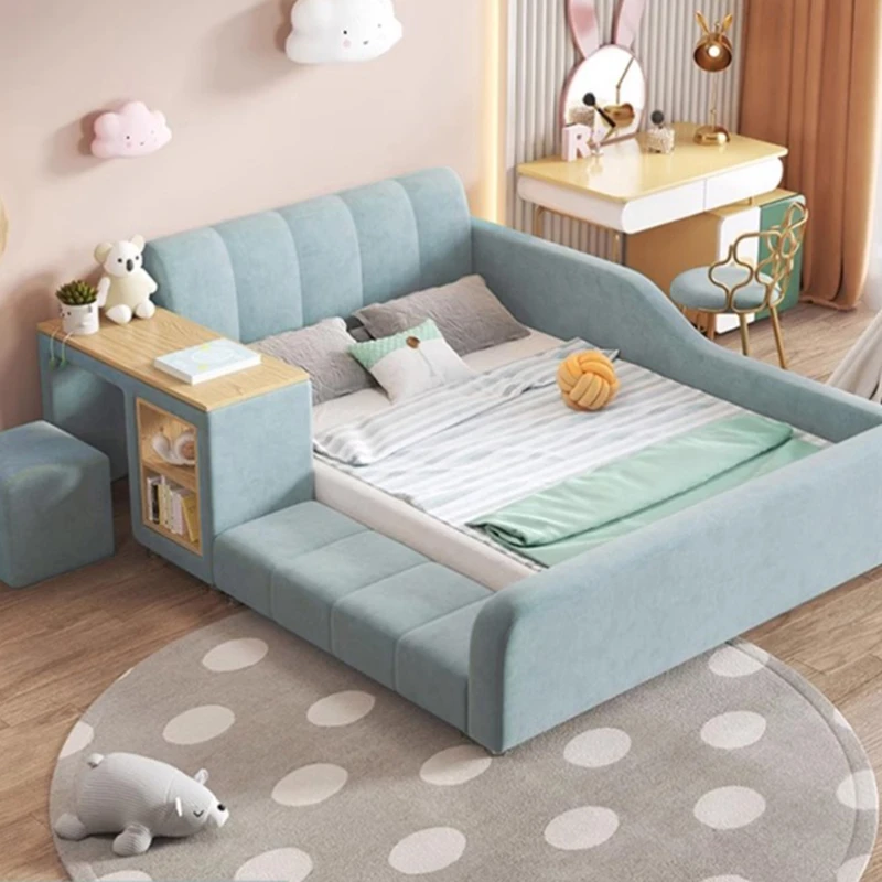 킹 사이즈 모던 침대, 심플한 스타일 바닥 어린이 침대 보관, 다기능 Muebles Para 기숙사 가정용 가구