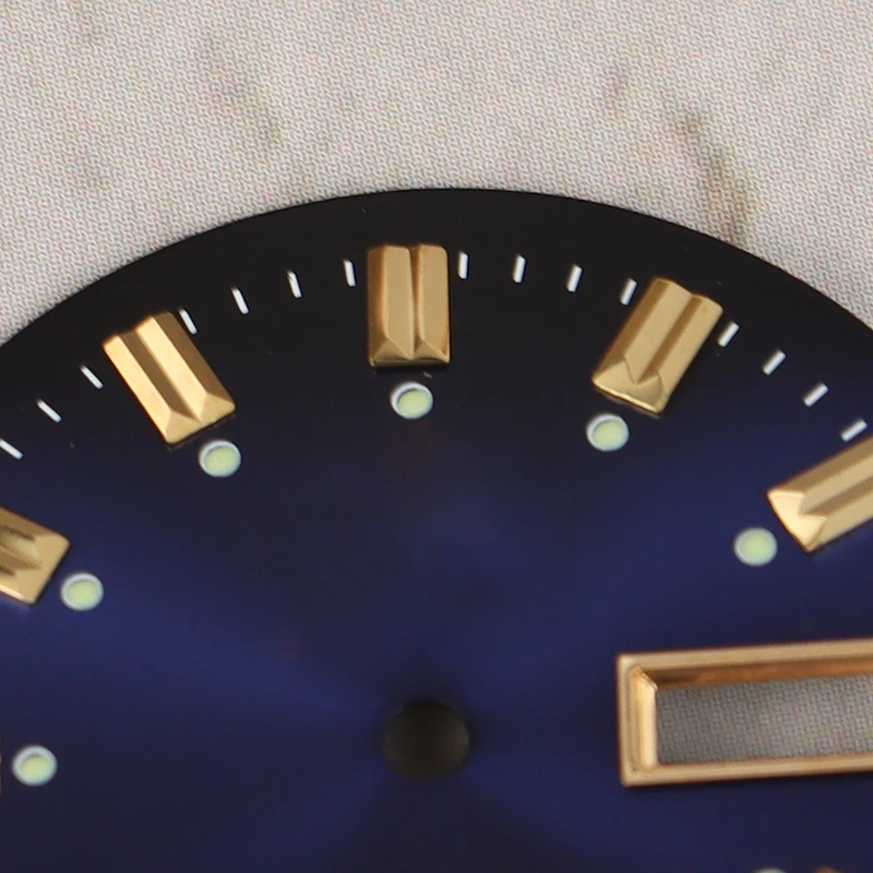 New 1Pc Vintage 3 Stars Watch Dial DIY Parts Dual Calendar Literal Men's Watch Accessories For 46941/46943 Movement