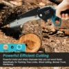 Mini Chainsaw 6 Inch Cordless Handheld Chain Saw for Wood Cutting Tree Trimming fit Makita 18v Battery (without Battery) 3