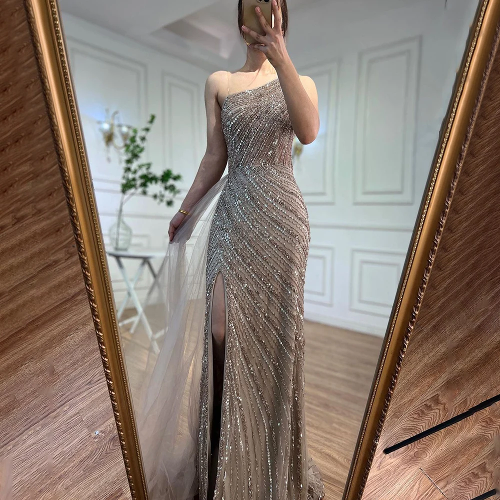 SERENE HILL Customized 2025 Caramel Mermaid Luxury Beaded
