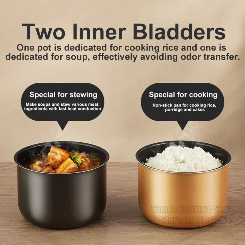 Midea Electric Pressure Cooker 5L Double Liner Household Rice Cooker 220V Kitchen Appliance Multifunctional Electric