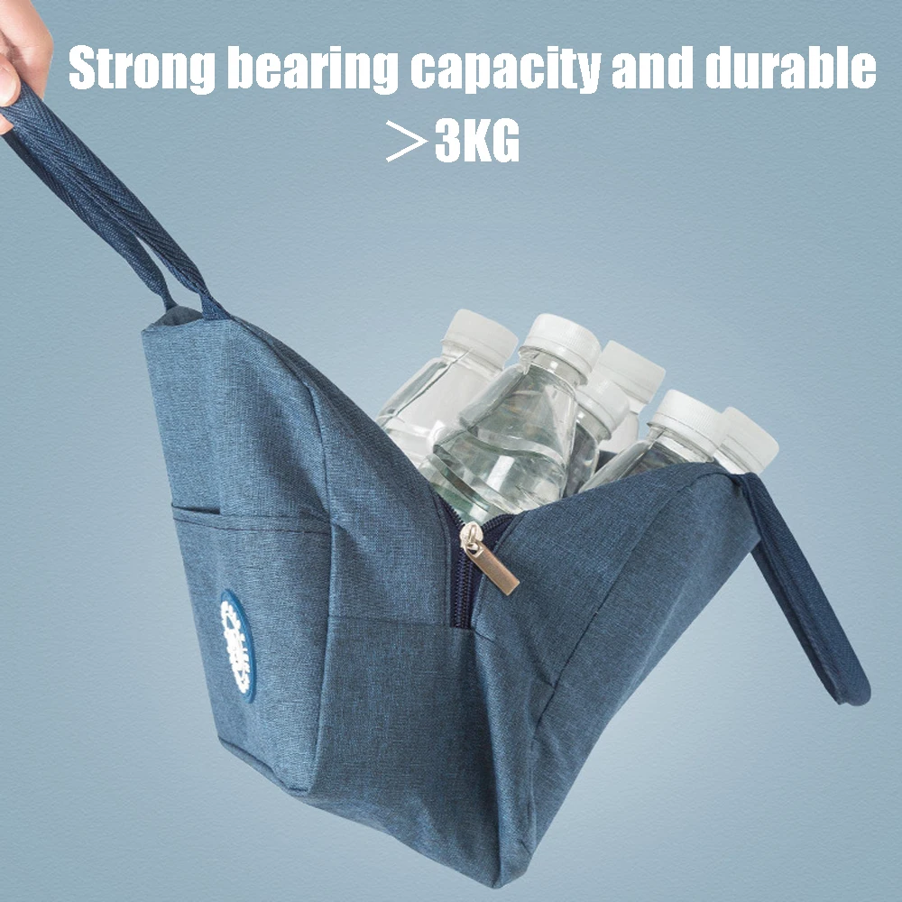 Insulated Lunch Bag Insulation Bento Pack Aluminum Foil Rice Bag Meal Pack Ice Student Bento Lunch Handbag Insulation lunch bag lunch cooler bag cooler bag insulated foil bag