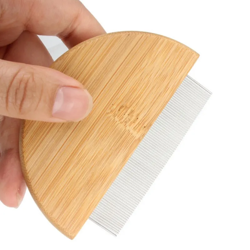 Cat Comb Cat Hair Remover Wooden Dense Combs for Cats Black Chin Cleaning Mouth Hair Cats Brush Massage Kitten Comb Pet Products 2