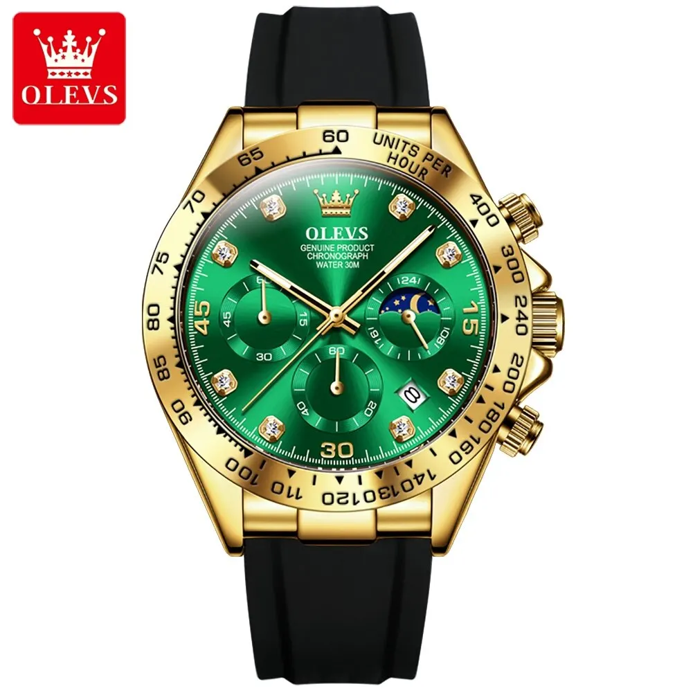 Luxury Quartz Waterproof Luminous Chronograph Sport Watch