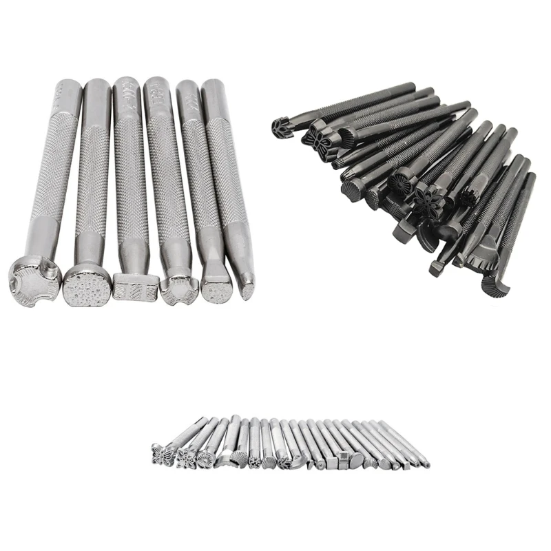 

Штампы для рукоделия по коже, инструменты для перфорации кожи для обработки кожи DIY Craft Project Прямая поставка