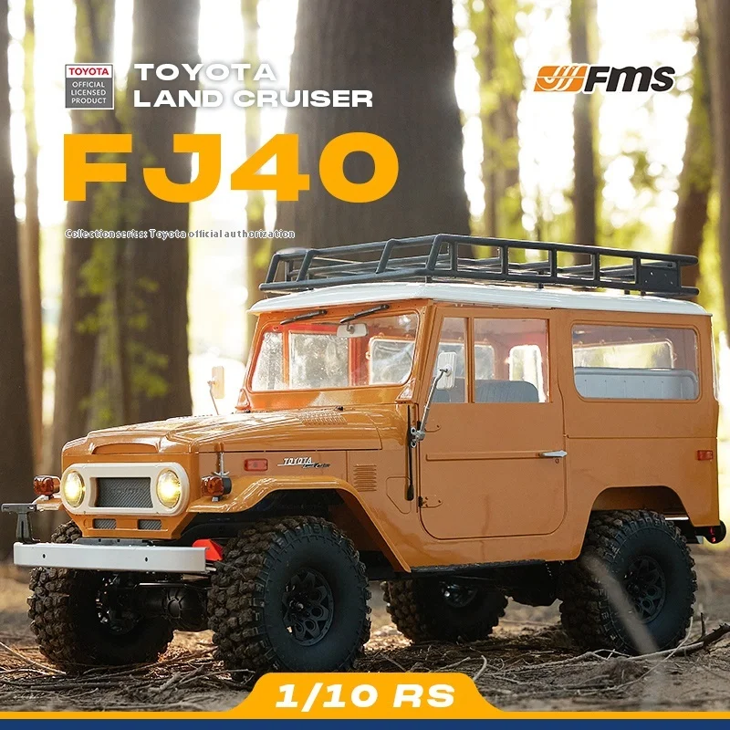 FMS 1/10 FJ40 cross-country climbing four-wheel drive RC remote control electric model hard shell car model 3
