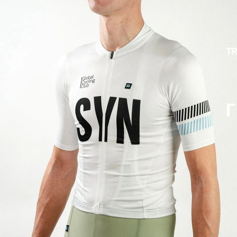 New Syn TRAINING JERSEY WHITE 23 Summer Lightweight Quick-dry Competition short sleeve cycling jersey tops MTB Jersey 2