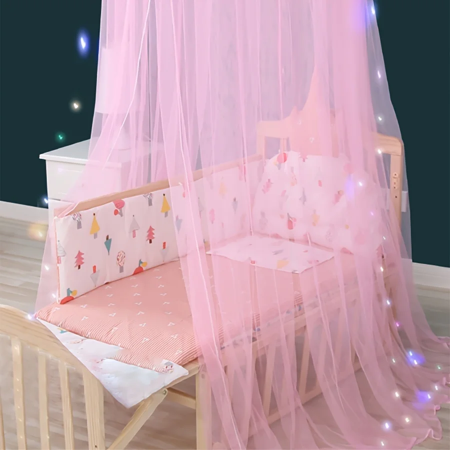 【Premium Quality】 1pc Foldable Bed Net with Hanging Hook, Soft Mosquito Net with Canopy, Room Decoration Mesh Net.