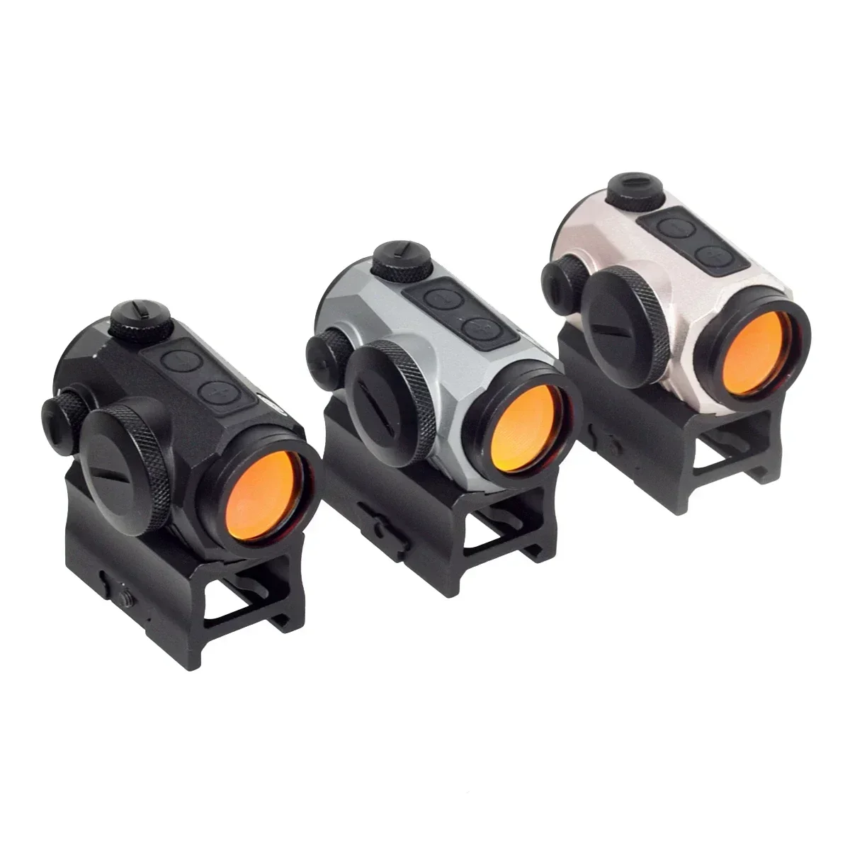 Red Dot Sight ROMEO5 1x20mm 2 MOA Reflex Riflescope with Mount Riser 20mm Rail Co-Witness for AR15 HK416 Red Dot Sight Rifle Scope