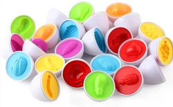 3pcs Shape Letter Matching Egg Montessori 3D Puzzle For Kids Montessori Toys Recognize Color Educational Toys For Children
