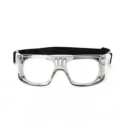 Premium Full-Frame Basketball Glasses with Myopia Option (Light Grey)