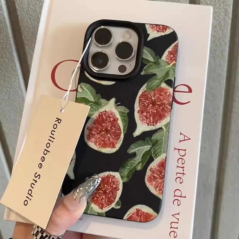 Lychee Pattern Full-Screen Phone Case - TPU Cover