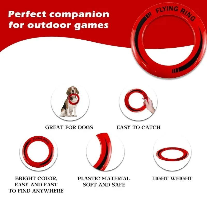 1/4pcs Plastic Flying Disc 6