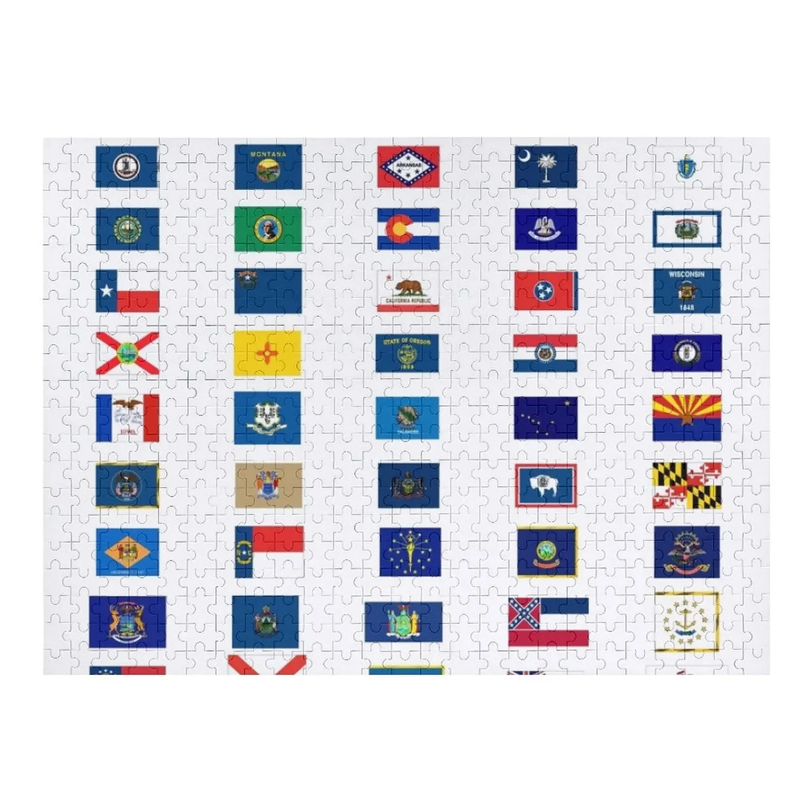 USA all states flag Jigsaw Puzzle Personalized Baby Toy Woodens For Adults Puzzle