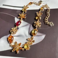Bijoux Européens et Américains de Haute Qualité : Boucles d'Oreilles, Collier, Bracelet, Étoile de Mer K9, Longue Pampille, Fleur d'Hydrangea 3