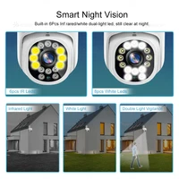 5MP IP WiFi 1080P PTZ CCTV Security Protection Outdoor Auto Tracking 4X Digital Zoom Mini Surveillance Camera Night Version 3