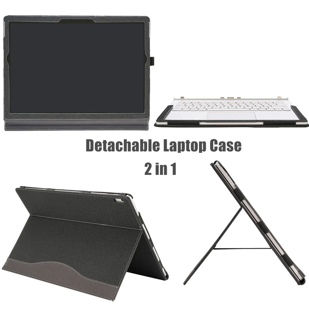 Capa para Portátil para 15 Nova Microsoft Surface Book Folio Case Suporte Manga Bolsa para Livro de Superfície 15 Polegada Capa para Notebook Cases - Imagem 5