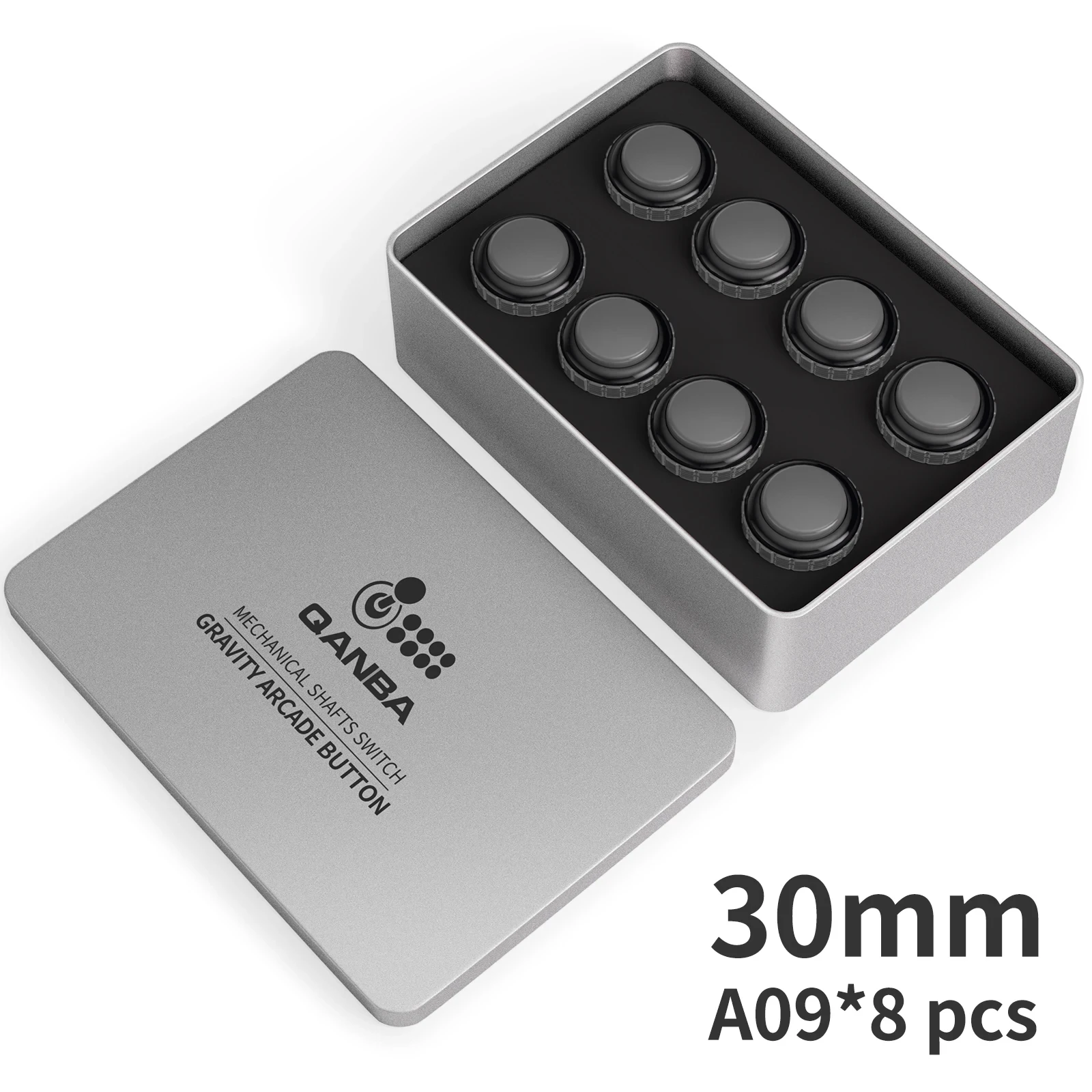 Qanba Gravity LX 30mm Mechanical Pushbutton Switch 8 Pieces In Box