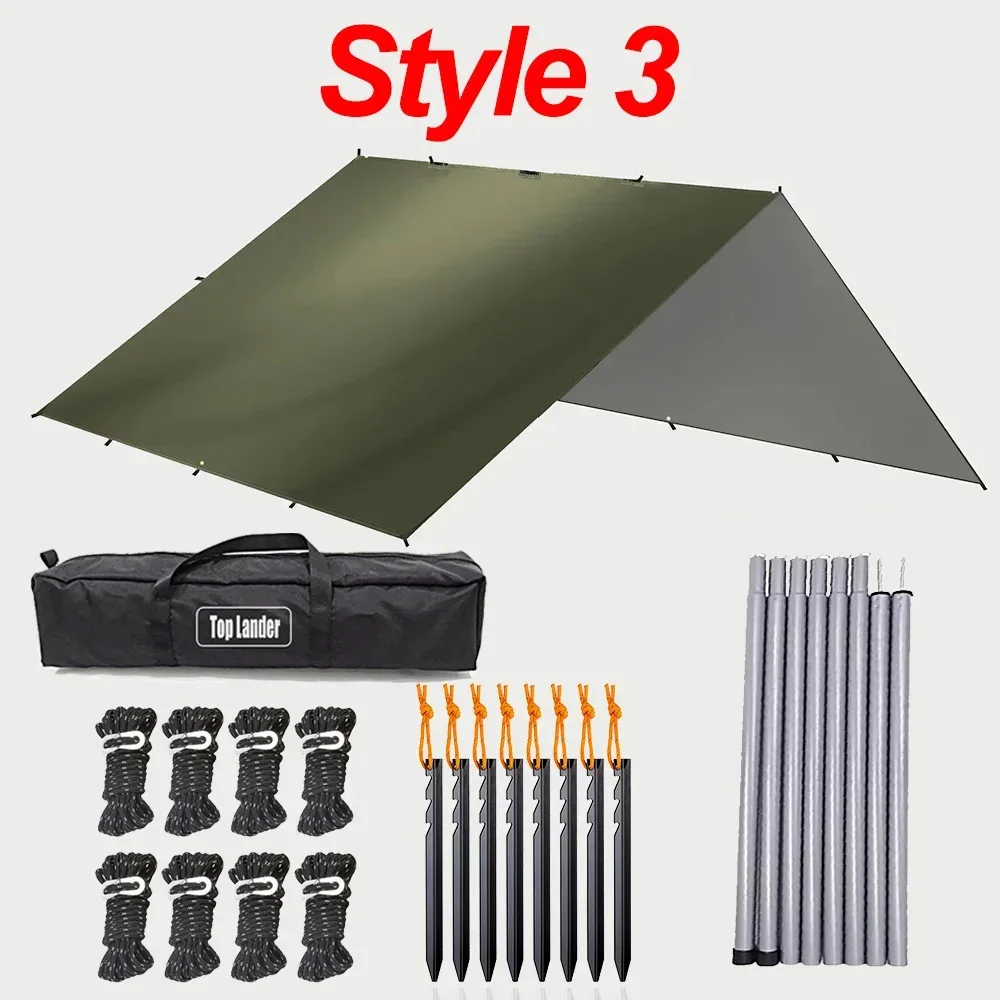 Waterproof Outdoor Tarp Shelter and Sun Shade Canopy