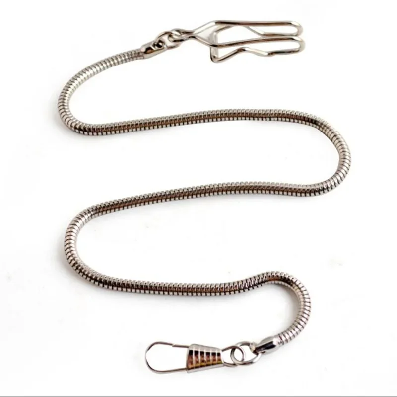 Pocket Watch Chain Stainless Steel Mechanical pocket watch chain 39cm Fob Chain for men or women Jewelry Accessories