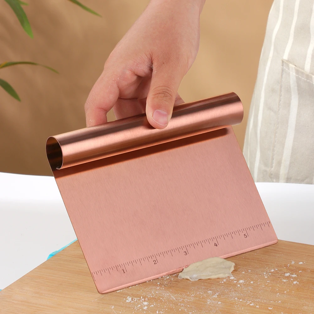 Stainless Steel Scraping Board Cake Cutting Dough Knife Pizza Scraper Decorating Tool Kitchen Accessories Baking dough scraper baking tool dough cutter baking accessories cake scraper
