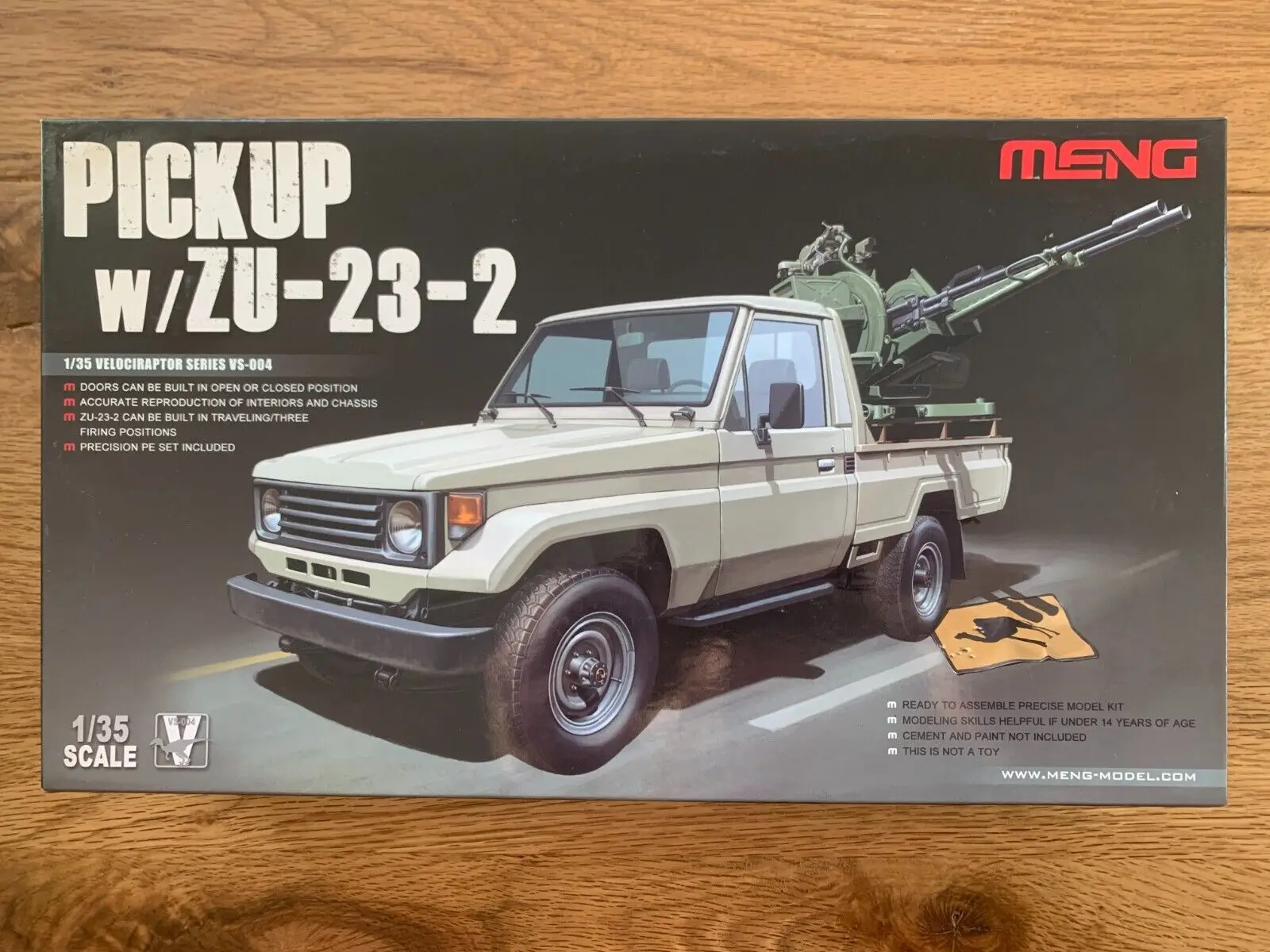 

Meng VS-004 модель 1/35 Pick Up w/ZU-23-2 грузовик абсолютно новый для War AAA