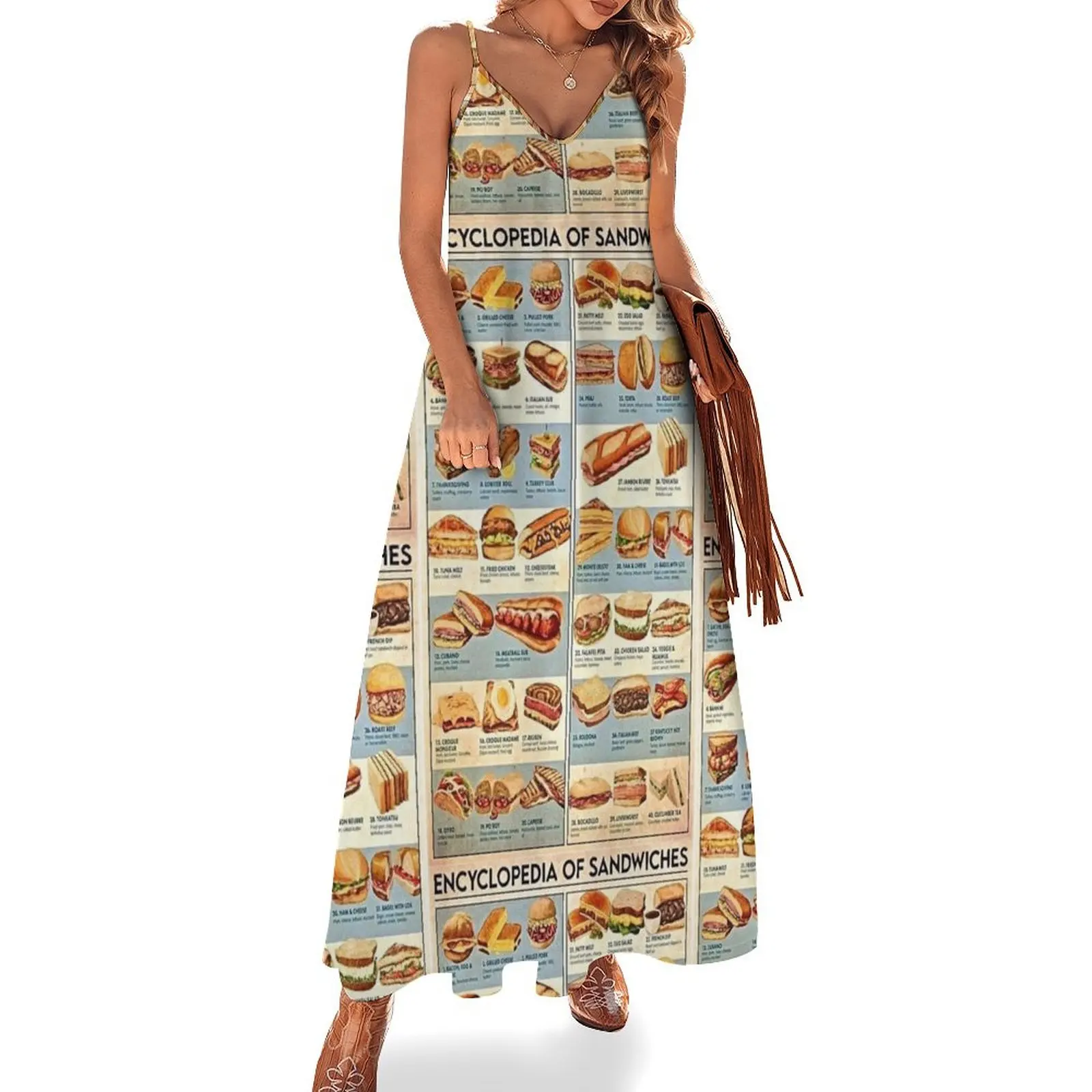 

All the Sandwiches! Sleeveless Dress Bride dresses Women long dress women long dresses Women's summer skirt