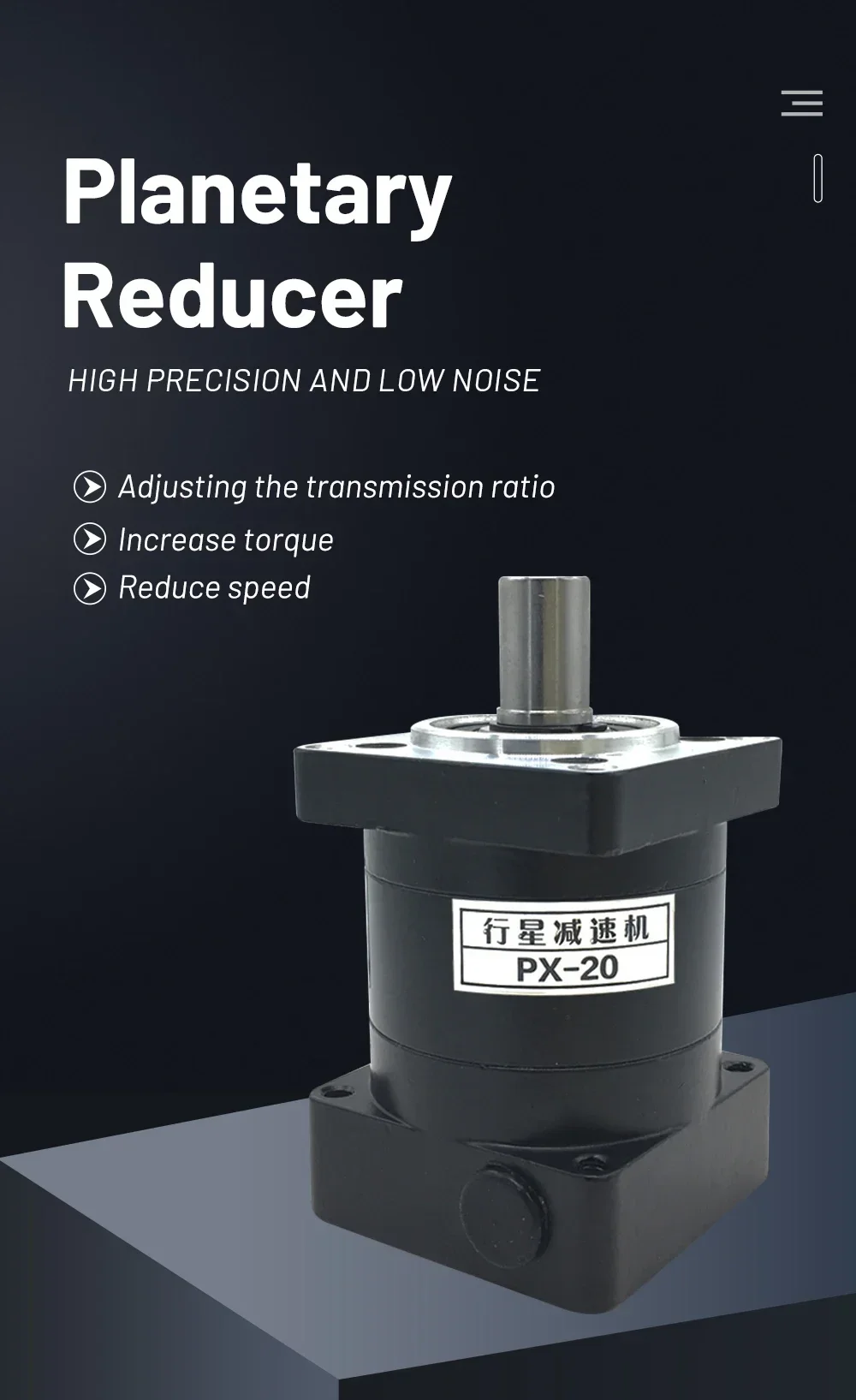 Nema34 Planetary Gearbox Motor Reducer Step-down Gearbox 14mm Input Ratio 5:1/10:1/50:1/100:1 for 86 Stepper Motor