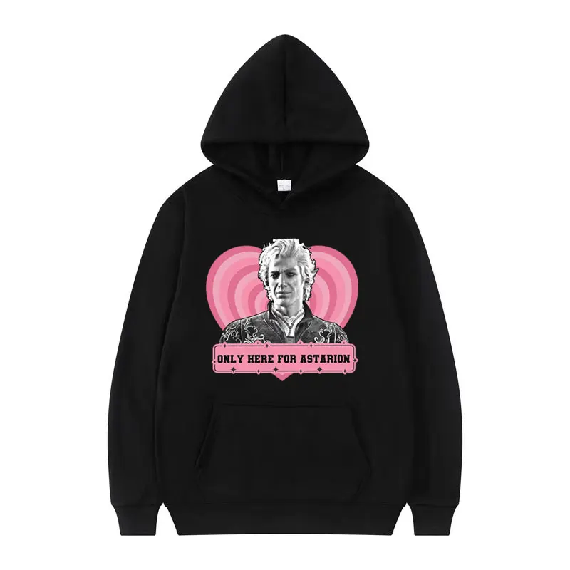 

Limited Retro Astarion Romance Hoodies Anime Baldurs Gate 3 Graphic Hooded Streetwear Men Women Fashion Aesthetic Sweatshirt Y2k