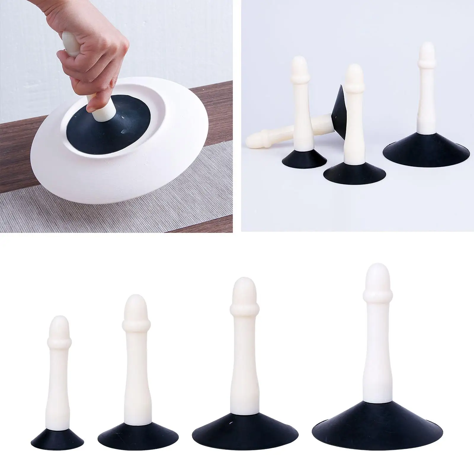 Clay Dip Glazing Tool Modeling Glaze for Beginners Dipping Glaze for Pottery Plate Pottery Tool Portable Art Craft Suction Cup