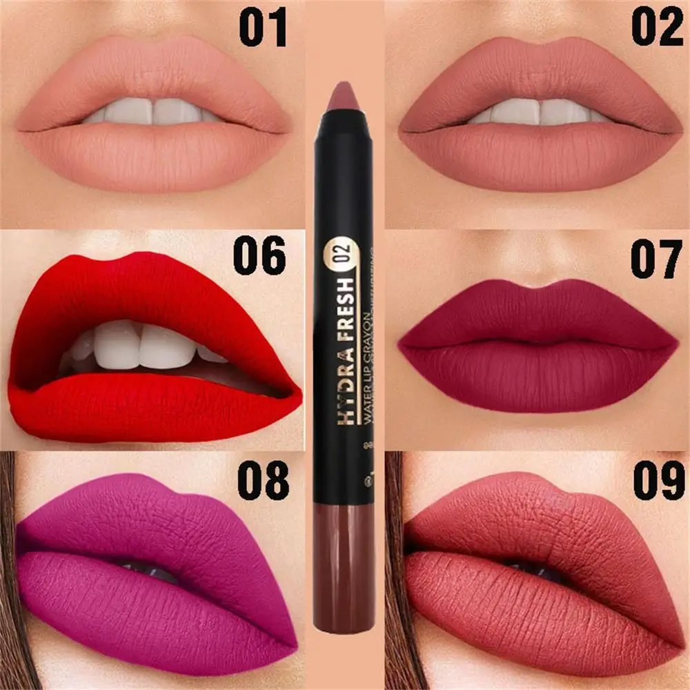 

Brand New Matte Lipstick pen Makeup Long Lasting Waterproof Velvet Lip stick Soft Moisturizing Smooth Beauty Sexy Nude Lips tint