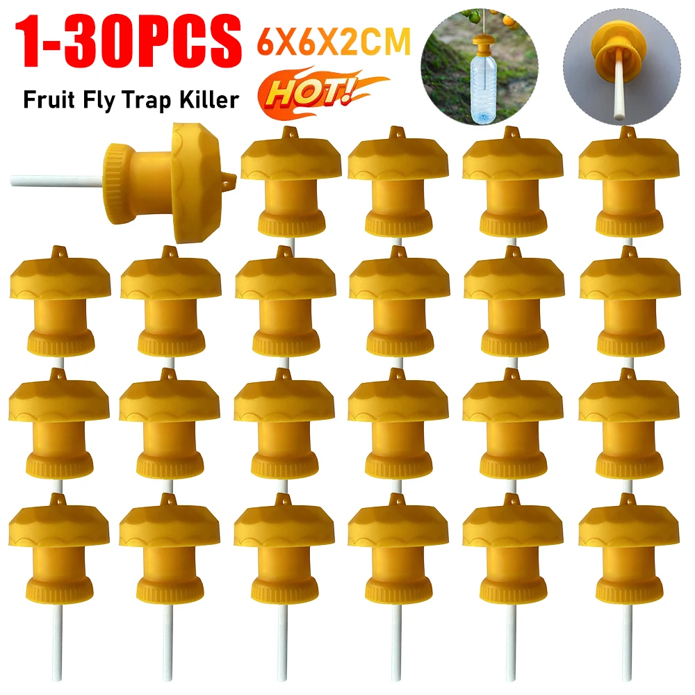 Fruit Fly Trap 1-30PCS Plastic for Orchard Vegetable Insect Control