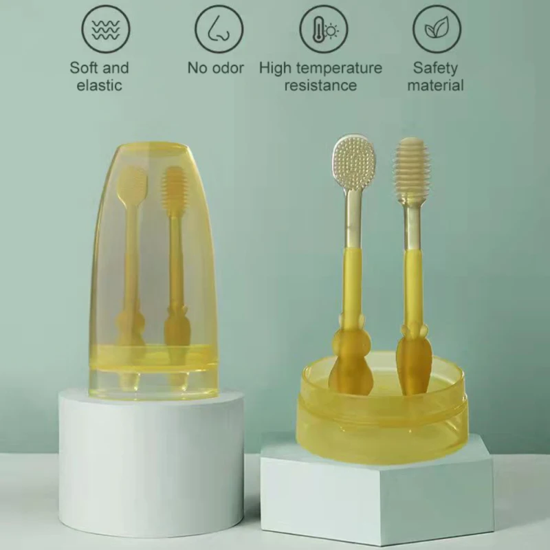 실리콘 혀 브러시  칫솔,  구강 클리너, 부드러운 강모, 낙엽 혀 코팅 클리너, BPA 프리