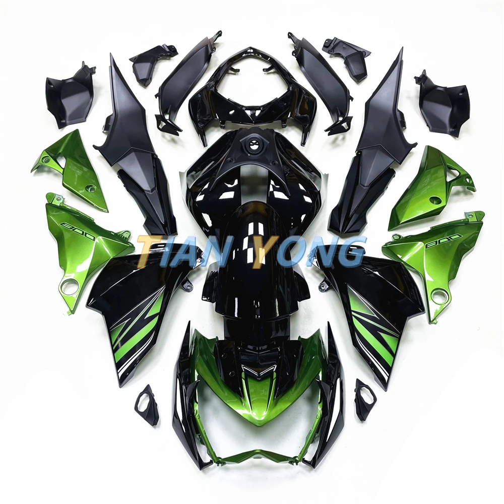 

For Kawasaki Z800 2013-2014-2015-2016 Pearl green black print Motorcycle Injection Bodywork Cowling Full Fairing Kit