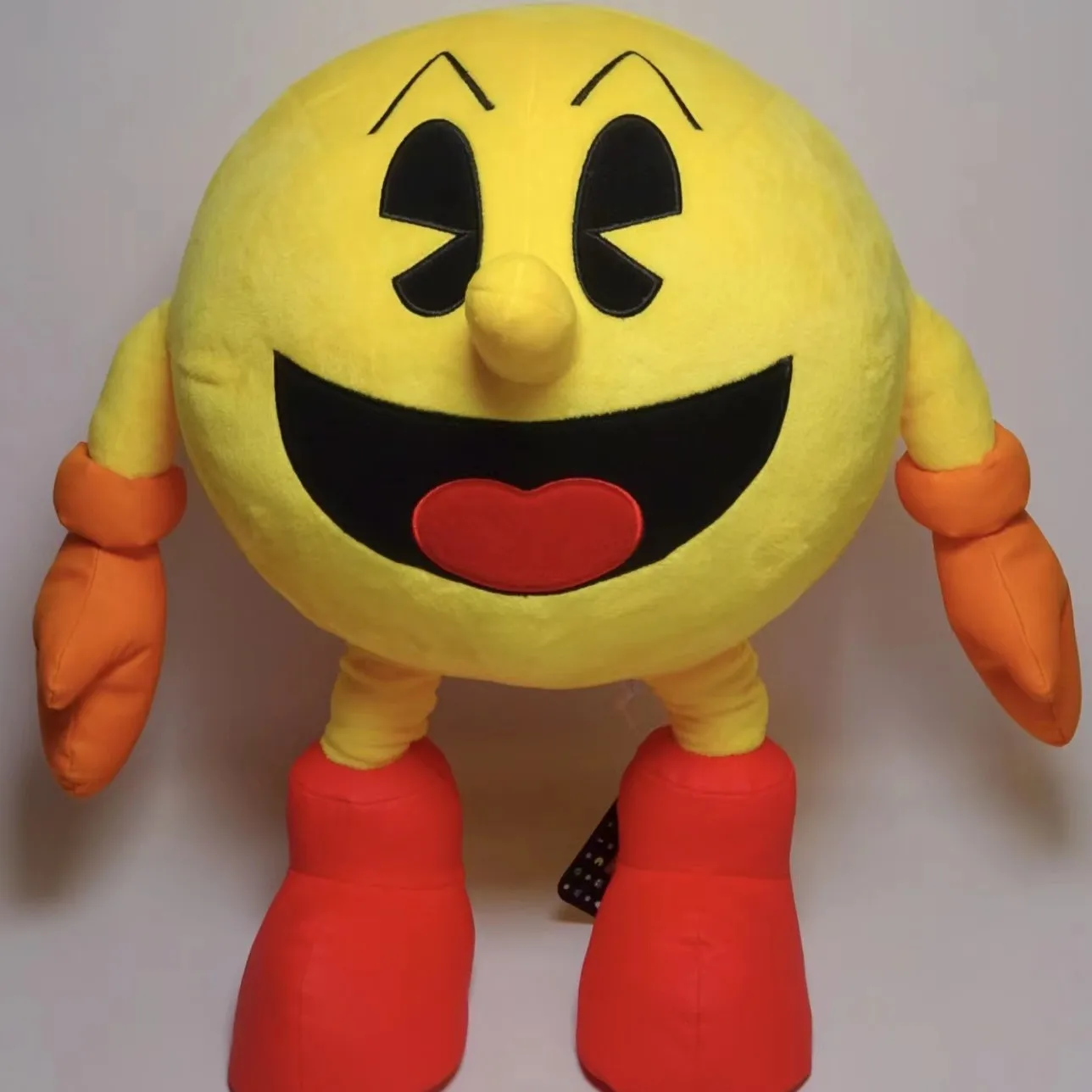 Muñeco de peluche de dibujos animados para niños, juguete de 25cm, cara  sonriente amarilla, expresión Pacman, regalo de cumpleaños y Navidad, 1  unidad - AliExpress