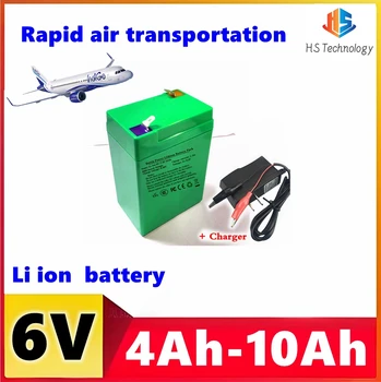 Batterie ricaricabili agli ioni di litio 6V 4.5AH 4AH 5AH 6Ah 7ah 8Ah non al piombo per bambini Batteria elettrica per auto giocattolo a led