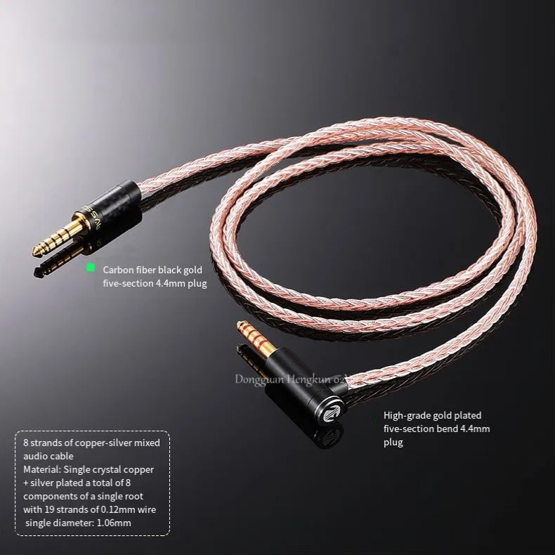 Premium Versilbertes HiFi AUX-Kabel 3,5mm Stecker auf Stecker Auto-Audiokabel für Kopfhörer-Upgrade Verlustfreier Klang Anti-Interferenz – Detail 34