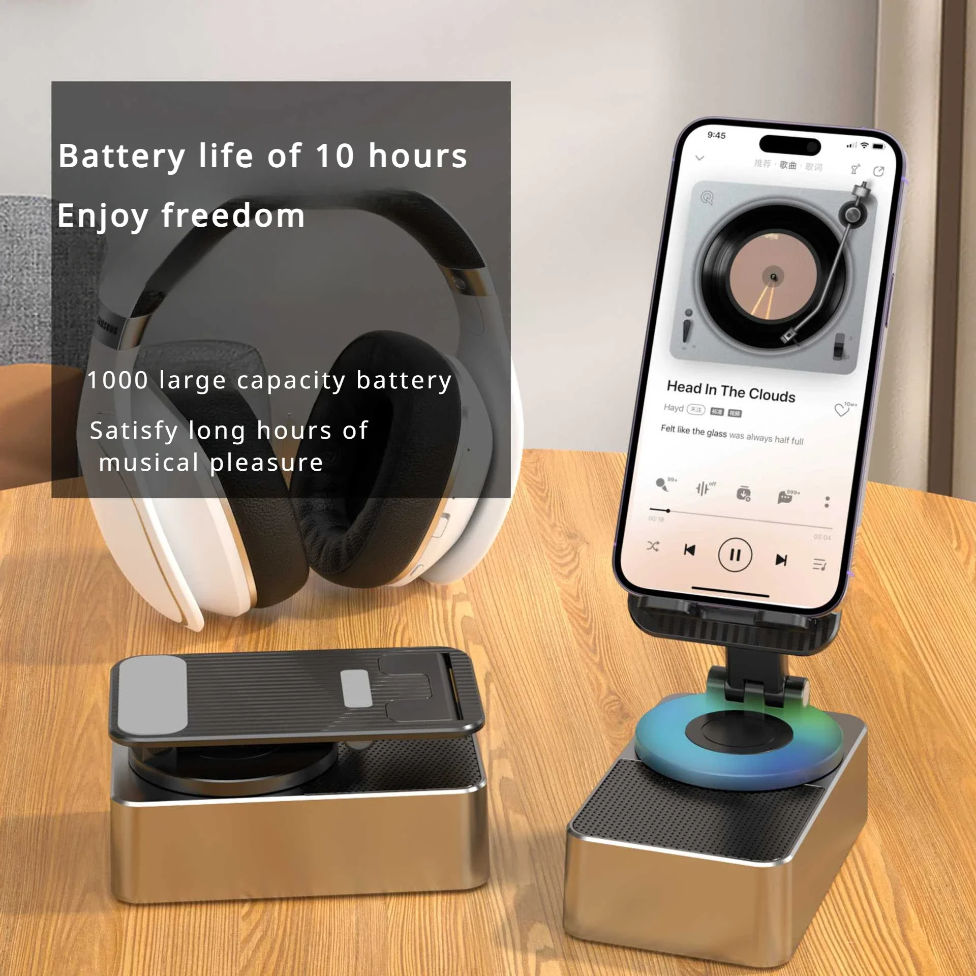 

New Strange Mobile Phone Stand Audio 2-in-1 Rotating Foldable Lazy Live Desktop Tablet Multifunctional