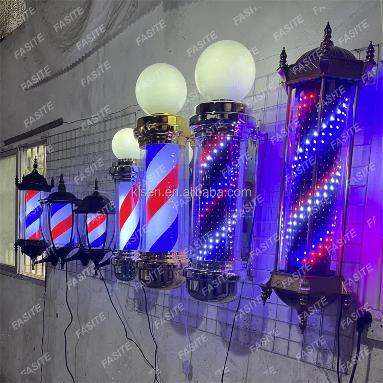 BARBER BARBERSHOP床屋理容バーバーバーバーショップ サインポール