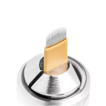 Microshading Microblanding Needle 18U Lamina Tebori Flex Blade Sharpest Semi Permanent Makeup Micro Eyebrow Manual Pen