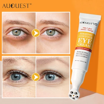 AUQUEST 펩타이드 안티 다크 서클 아이 크림, 콜라겐, 주름 방지, 붓기 방지, 눈 주머니, 눈 마사지, 스킨 케어