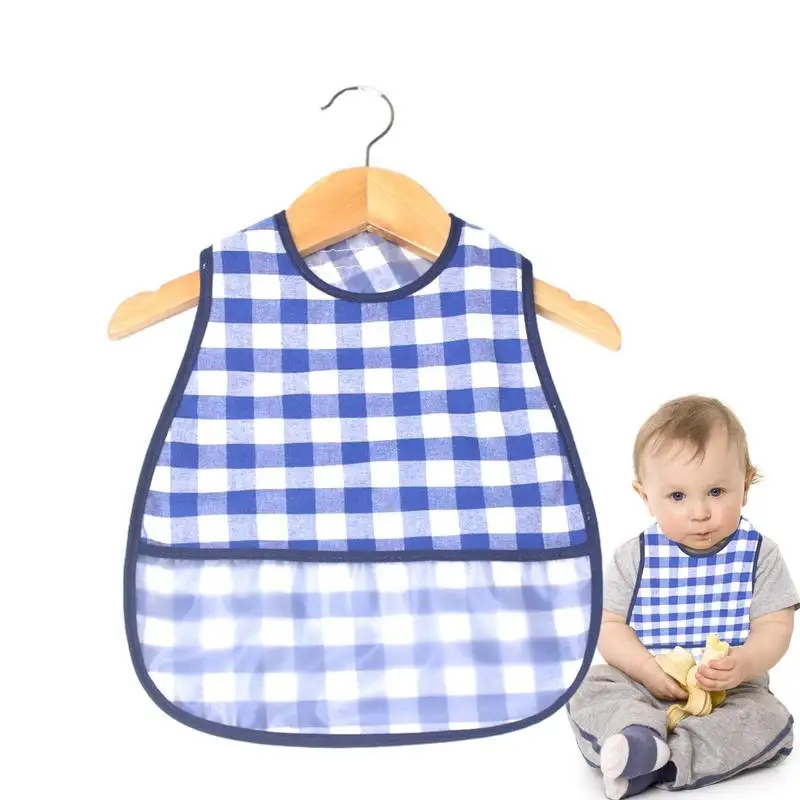 Baby Bibs Newborn Bibs Feeding Bib Apron With Pocket Waterproof Baby Apron Bibs Baby Toddler Bib For Kids Aged 0-3 Girls